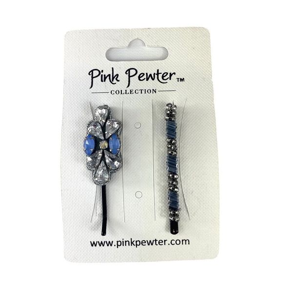 Pink Pewter Other - Pink Pewter Bobby Pin Set Periwinkle /Silver